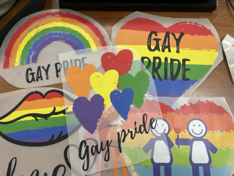 Decals - large assorted Pride decals