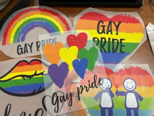 Decals - large assorted Pride decals