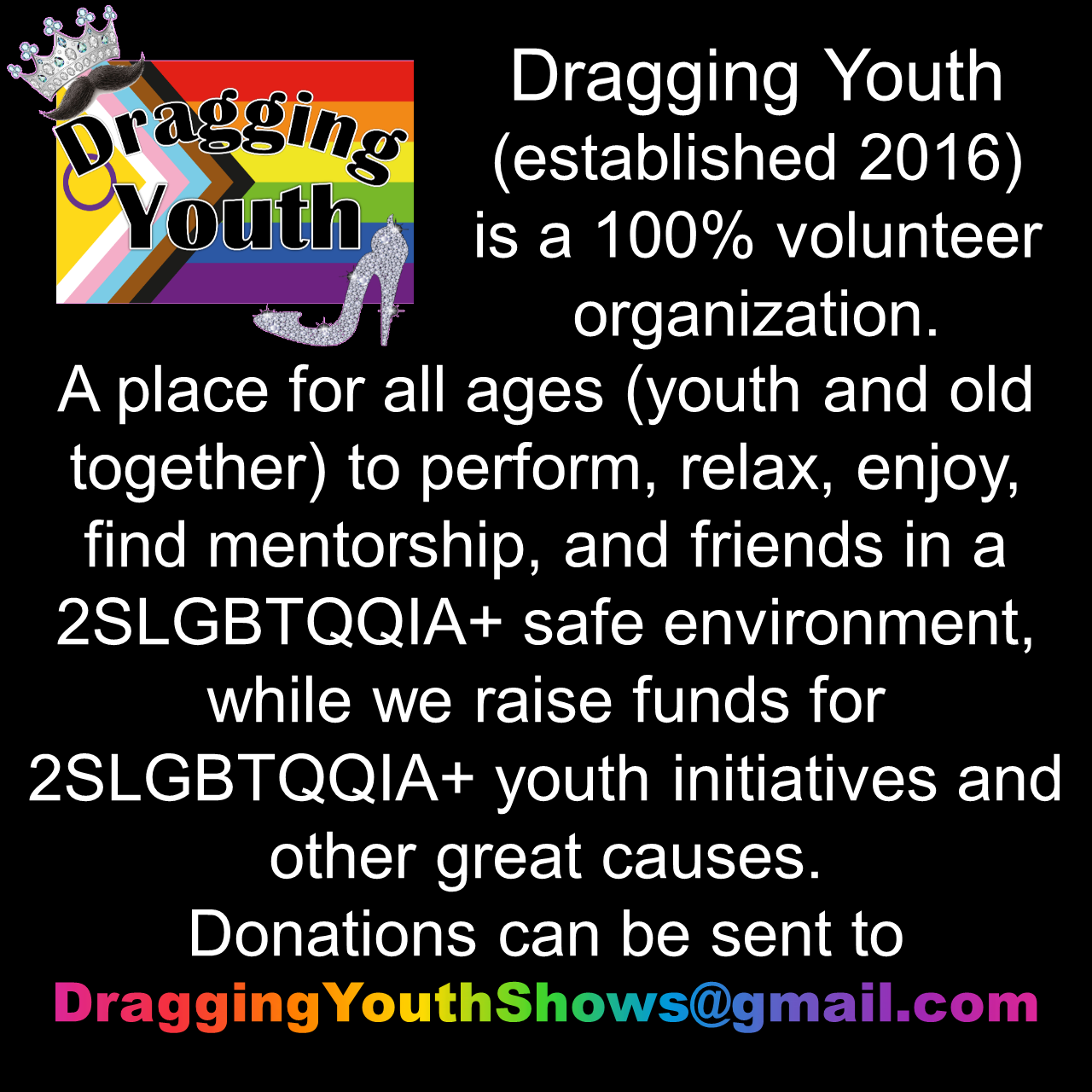 $5  DONATION to Dragging Youth Show